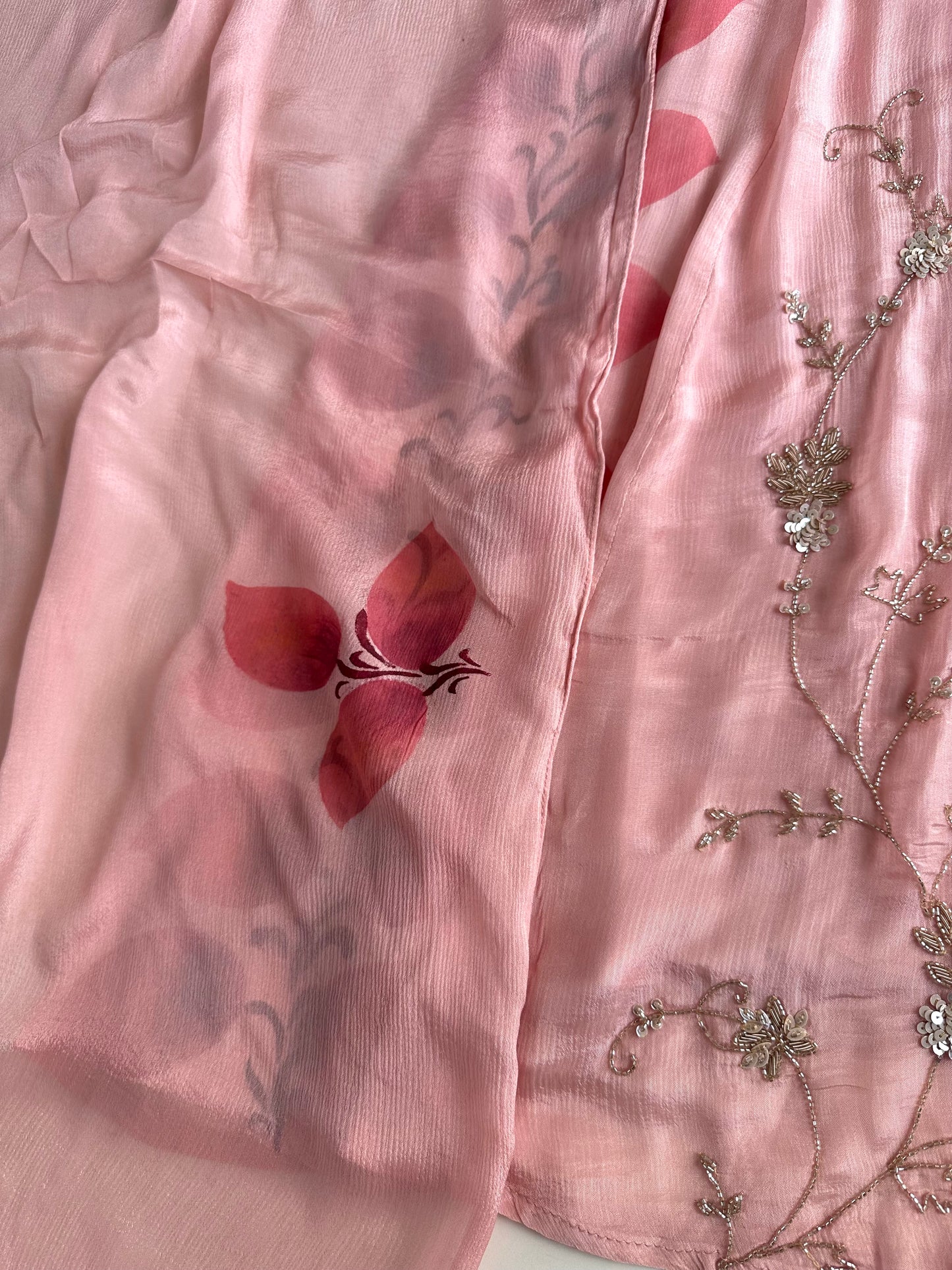 K063 - Chinnon Heavy Anarkali with pants and dupatta