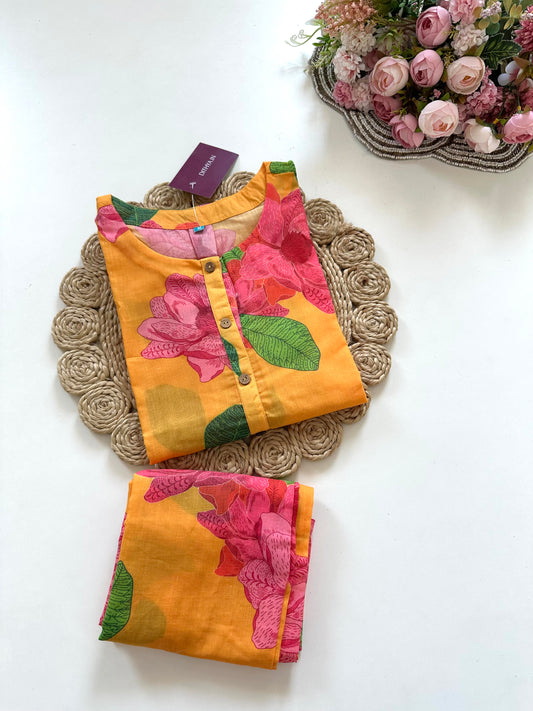K058 - Cotton floral coord set