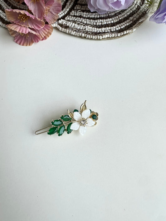 A029 - Emerald Hair pin