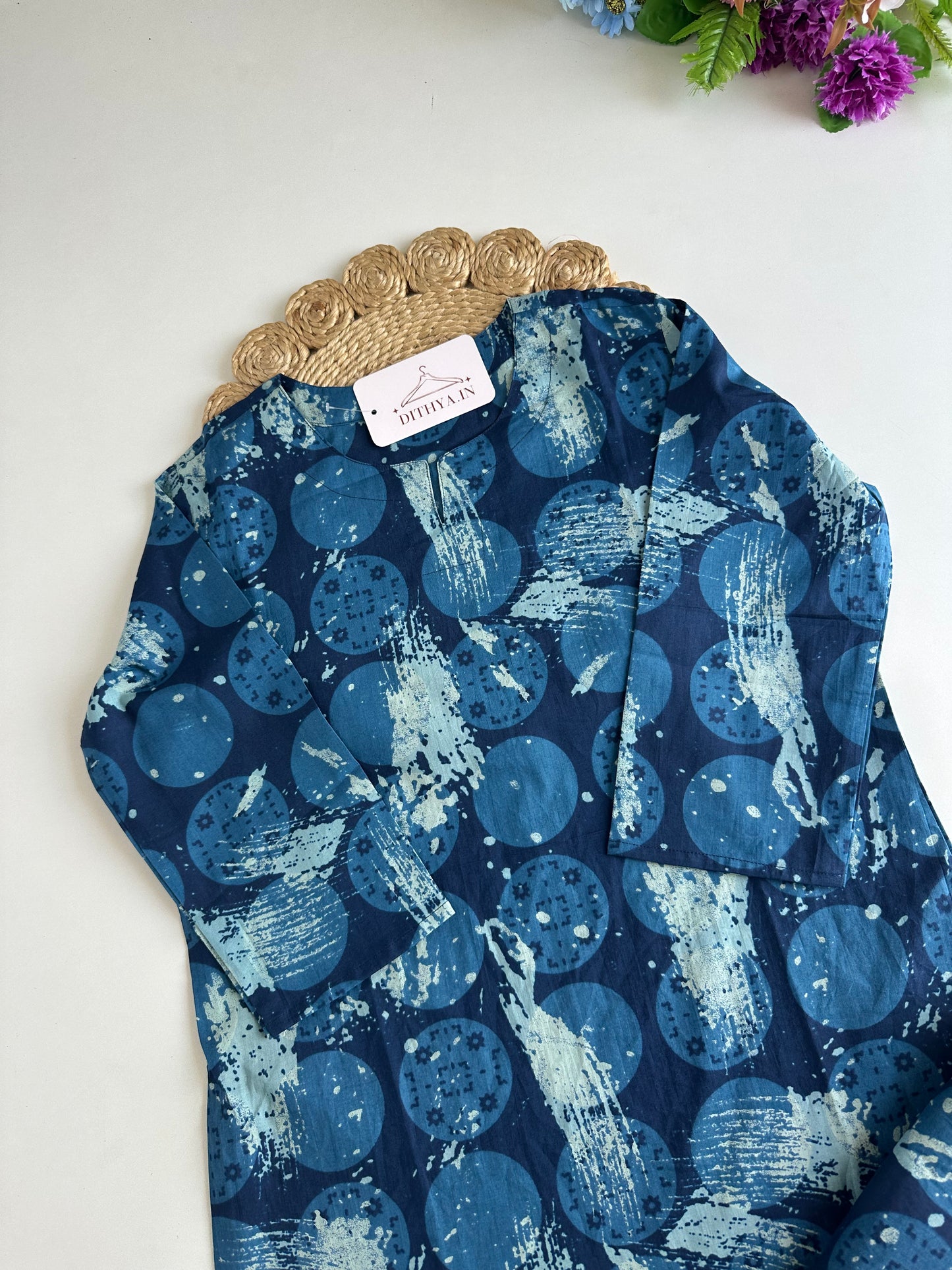 K638 - Mul cotton printed coord set