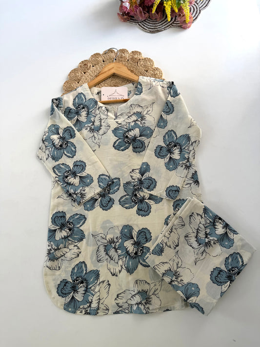 K426 - Mul cotton printed coord set