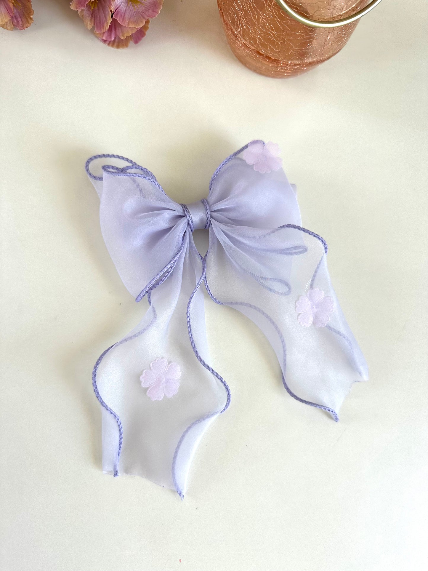 A019 - Printed bow clip (per piece)