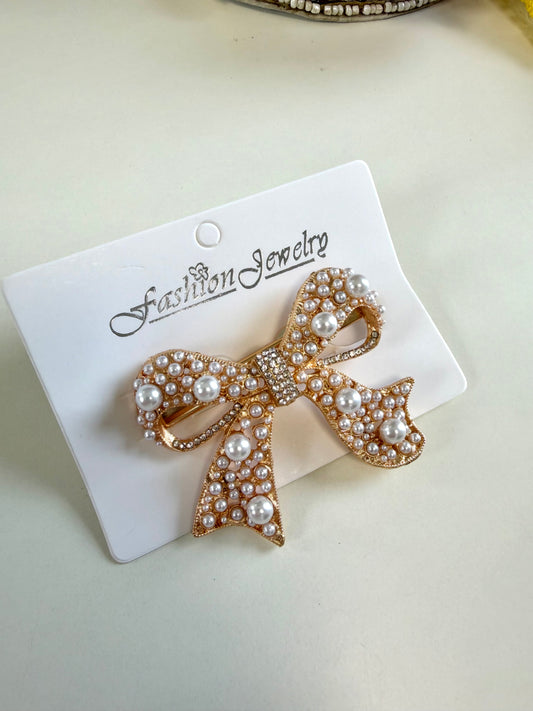 A056 - Bow designer hair clip