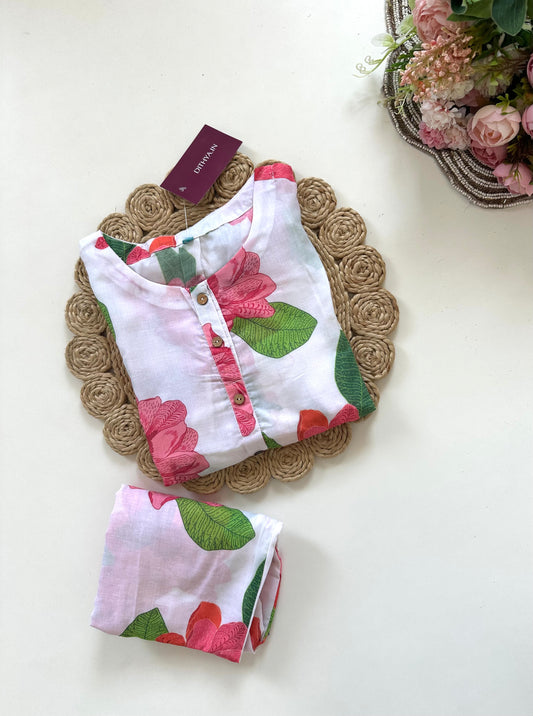 K058 - Cotton floral coord set