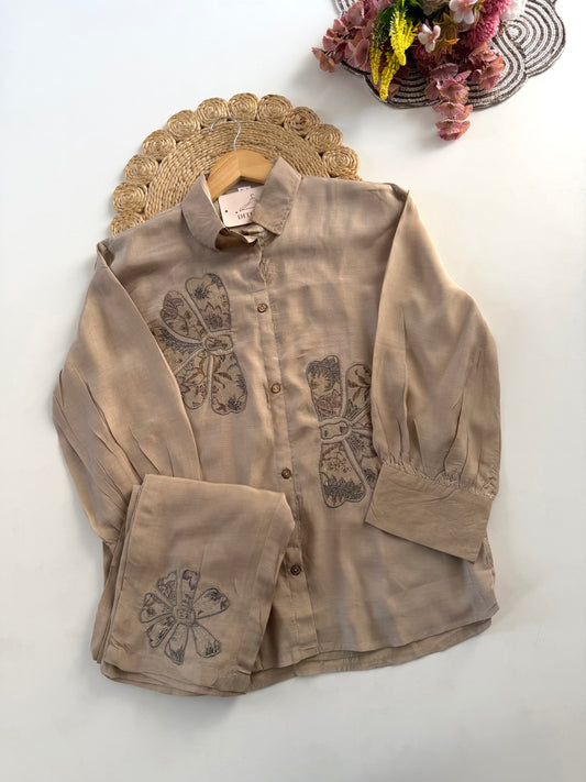 K502 - Muslin embroidered coord set