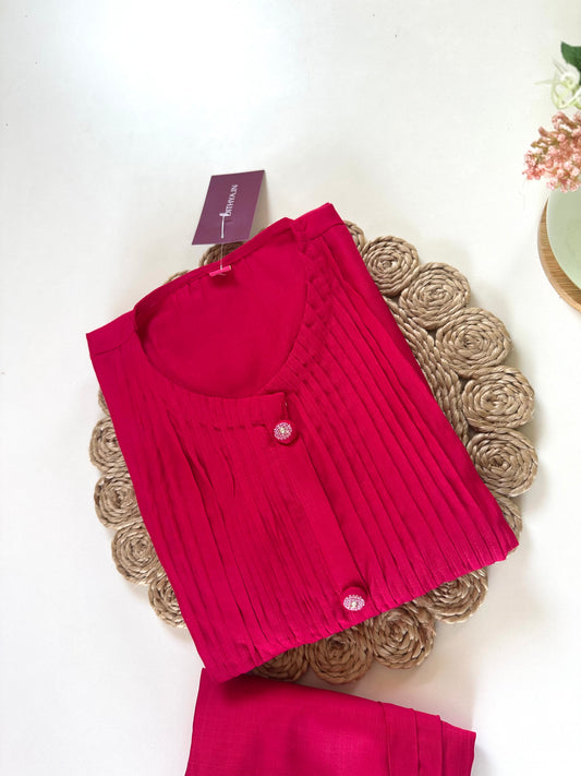 K031 - Rayon Aline Kurti with pants in 2 colours