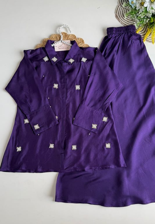 K654 - Russian silk handwork coord set