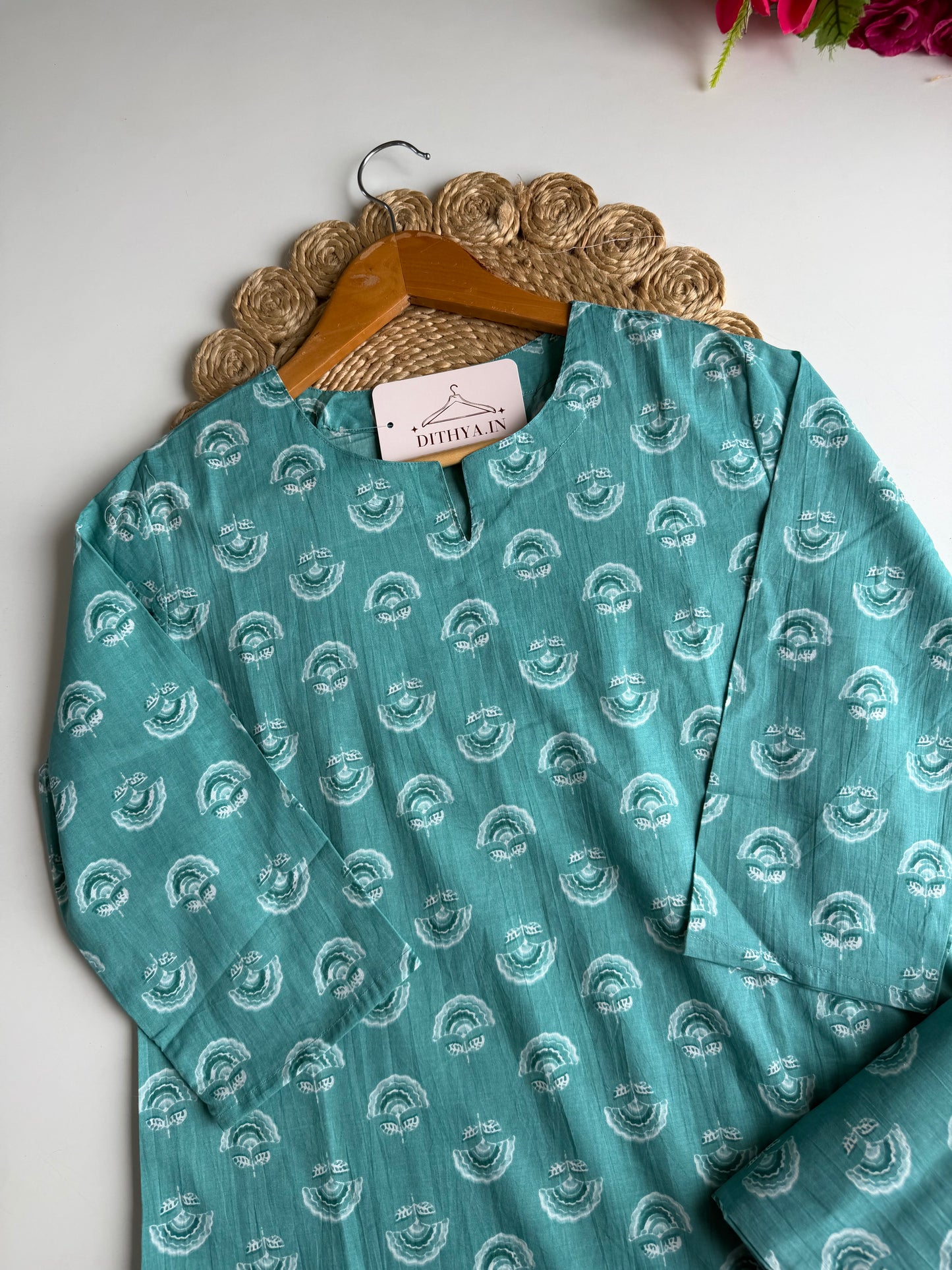 K672 - Mul cotton printed coord set