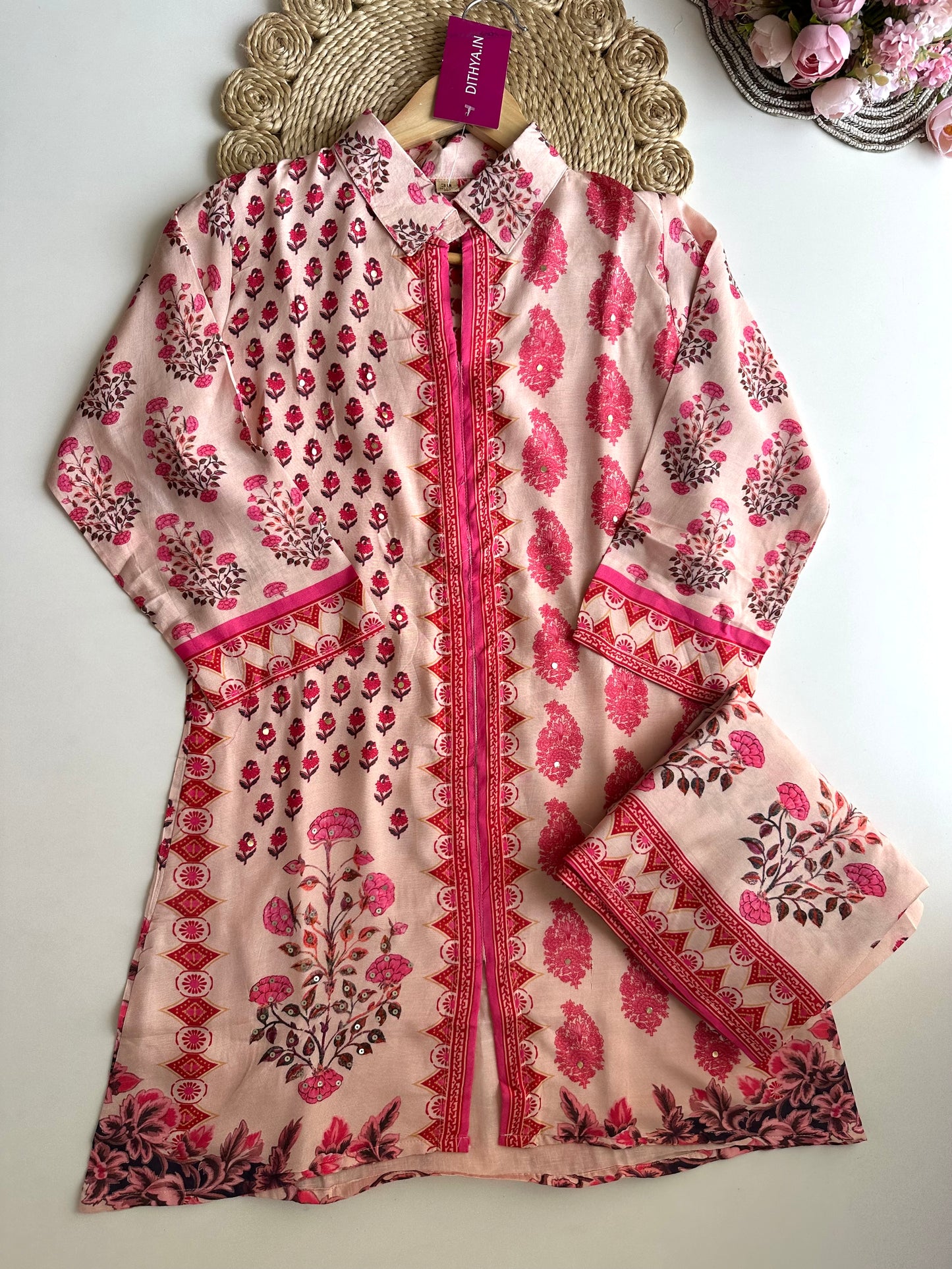 K338 - Muslin printed coord set