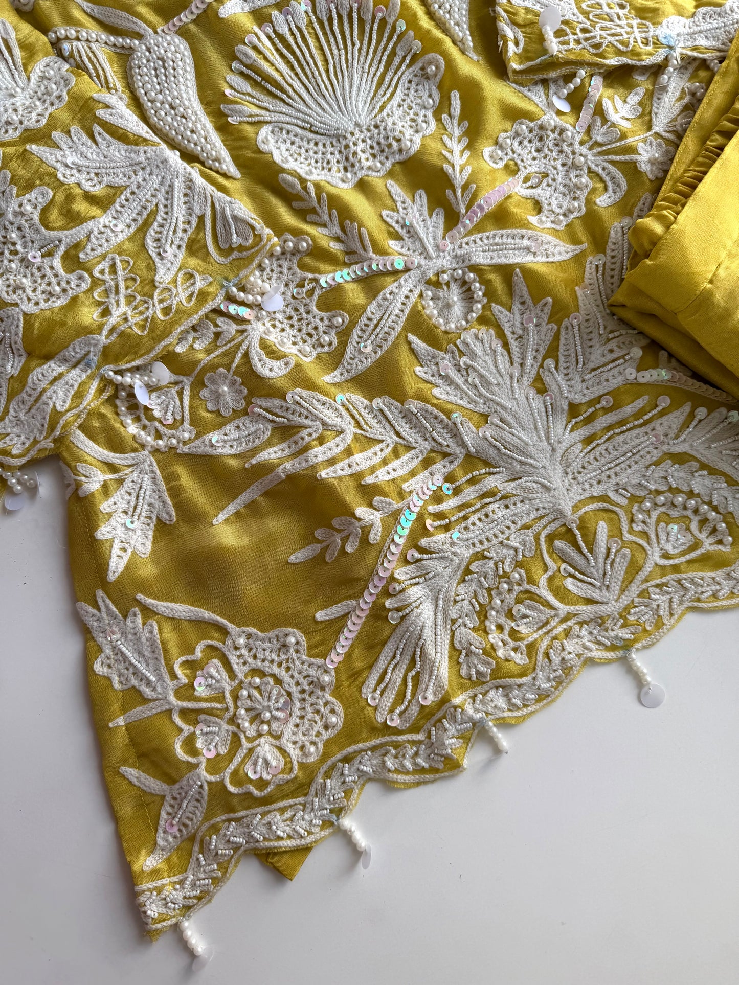 K624 - Russian silk Heavy handwork coord set