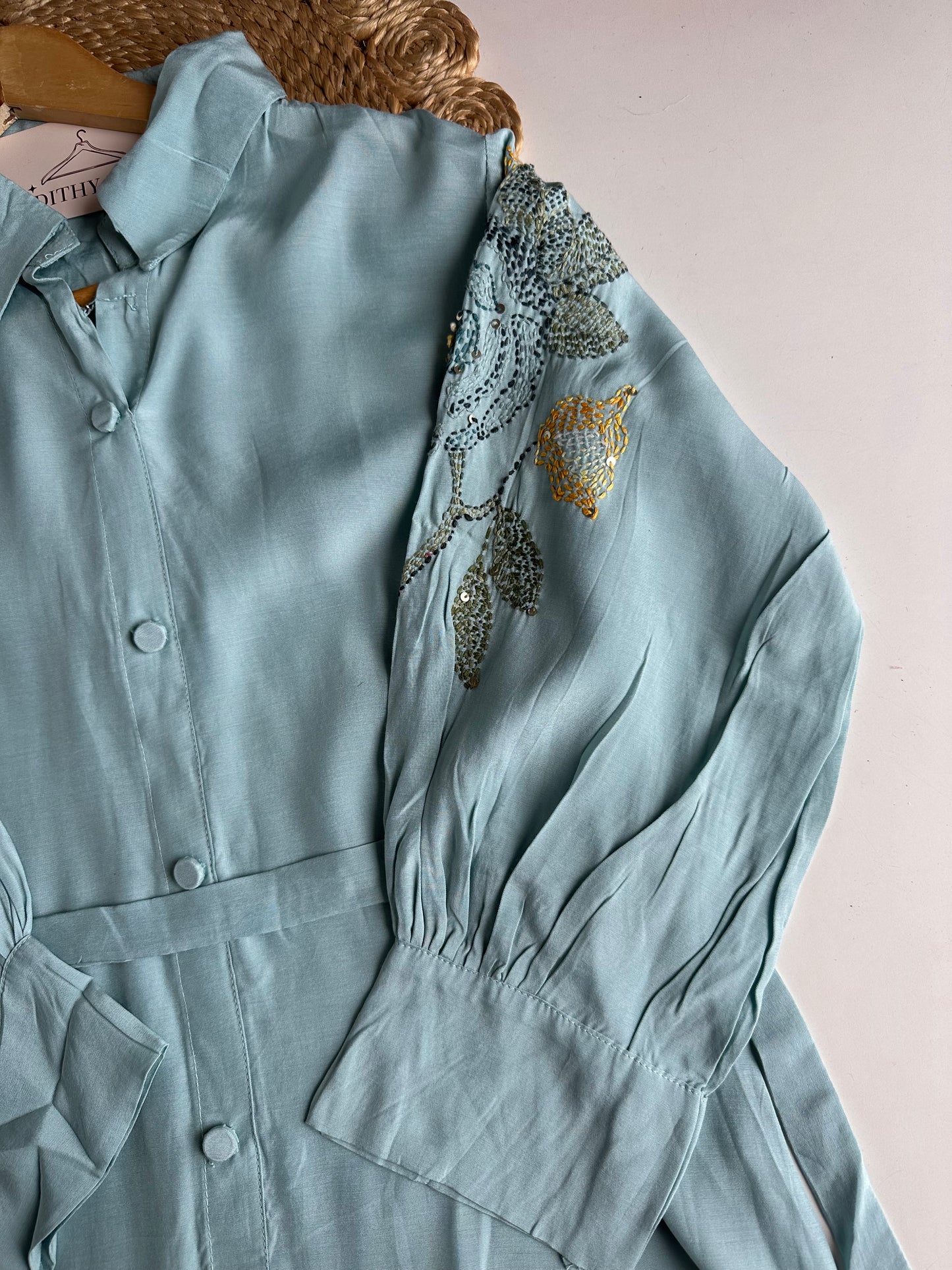 K720 - Muslin embroidered dress
