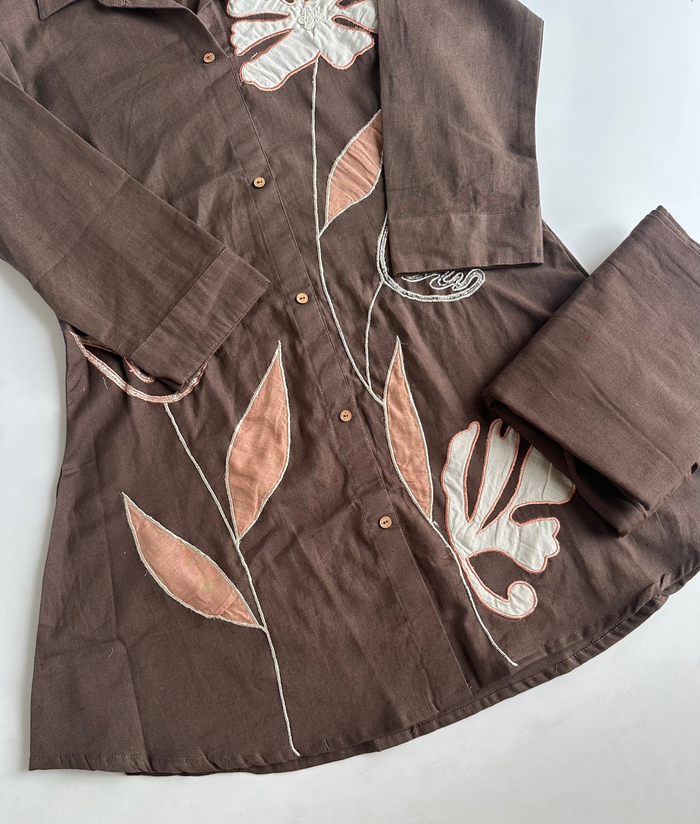 K626 - Mul cotton embroidered coord set