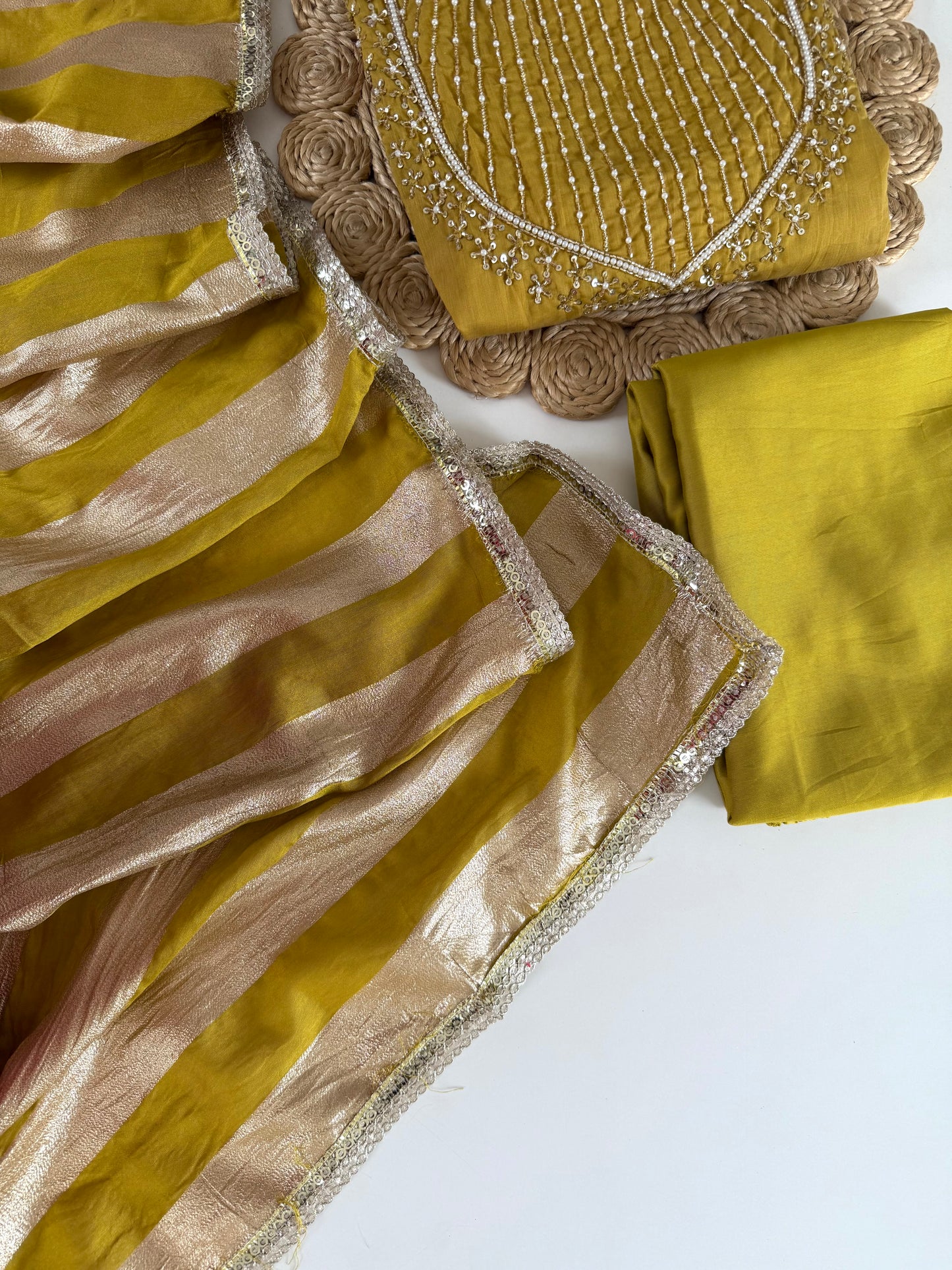 K639 - Vatican silk handwork Anarkali with pants and dupatta