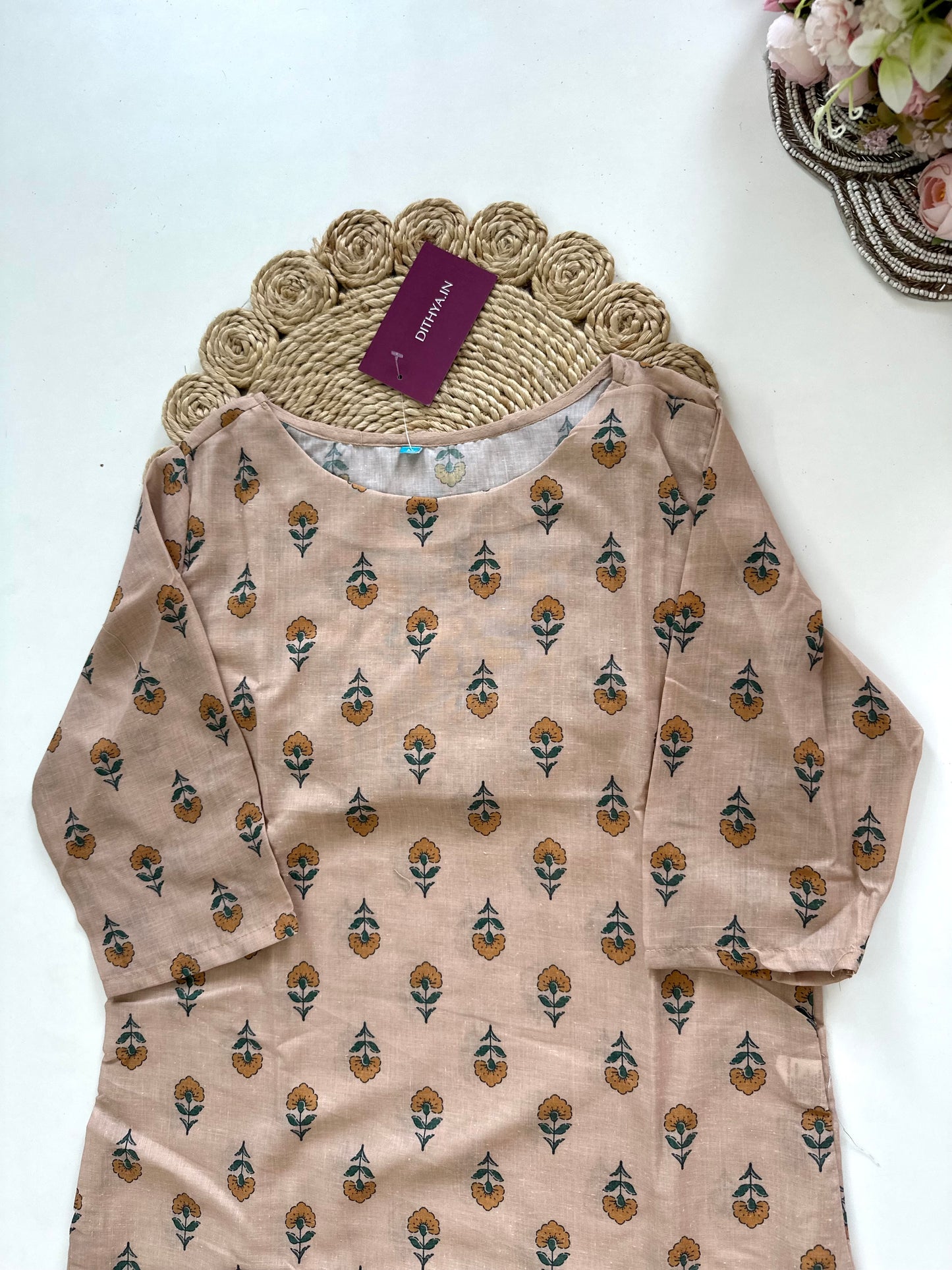 K049 - Cotton straight Kurti