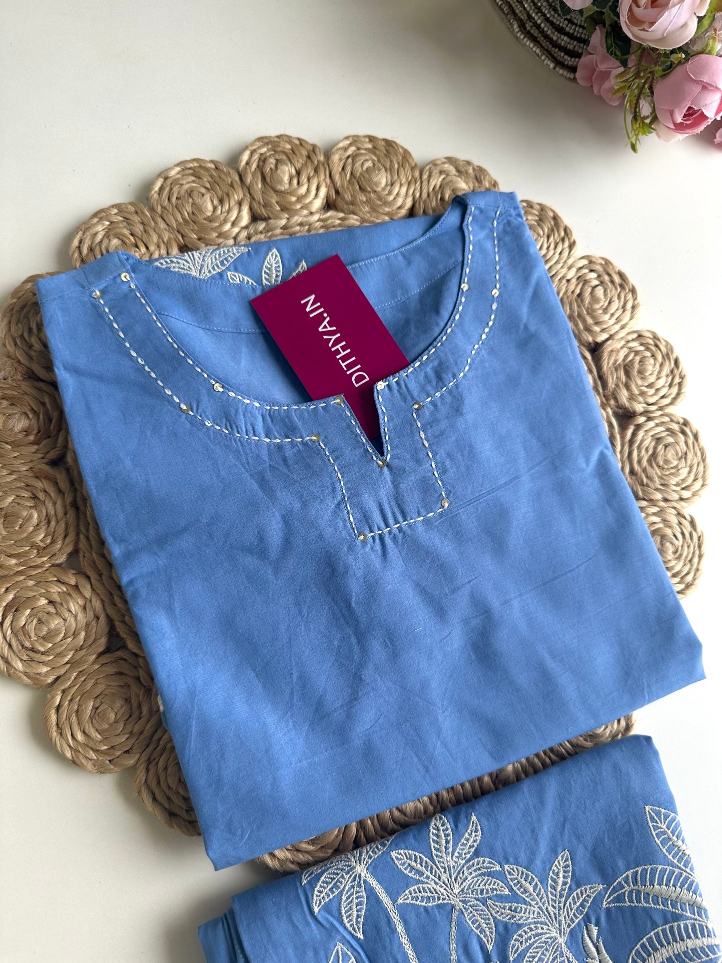 K302 - Cotton embroidered coord set