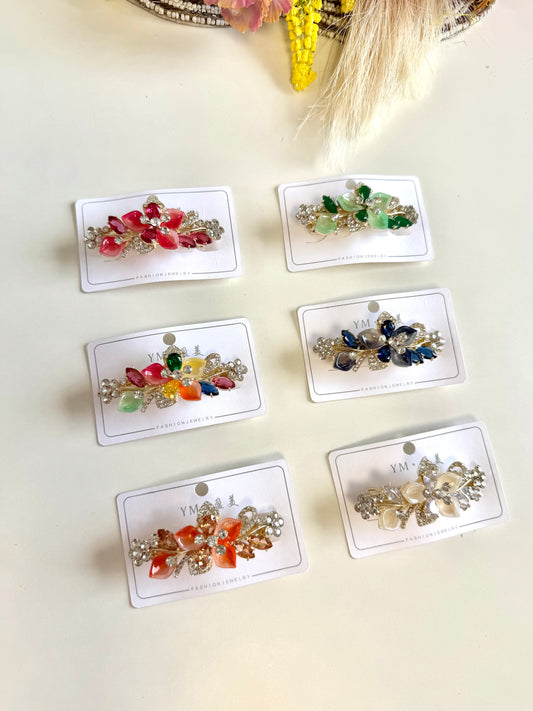 A047 - Designer stone hair clip