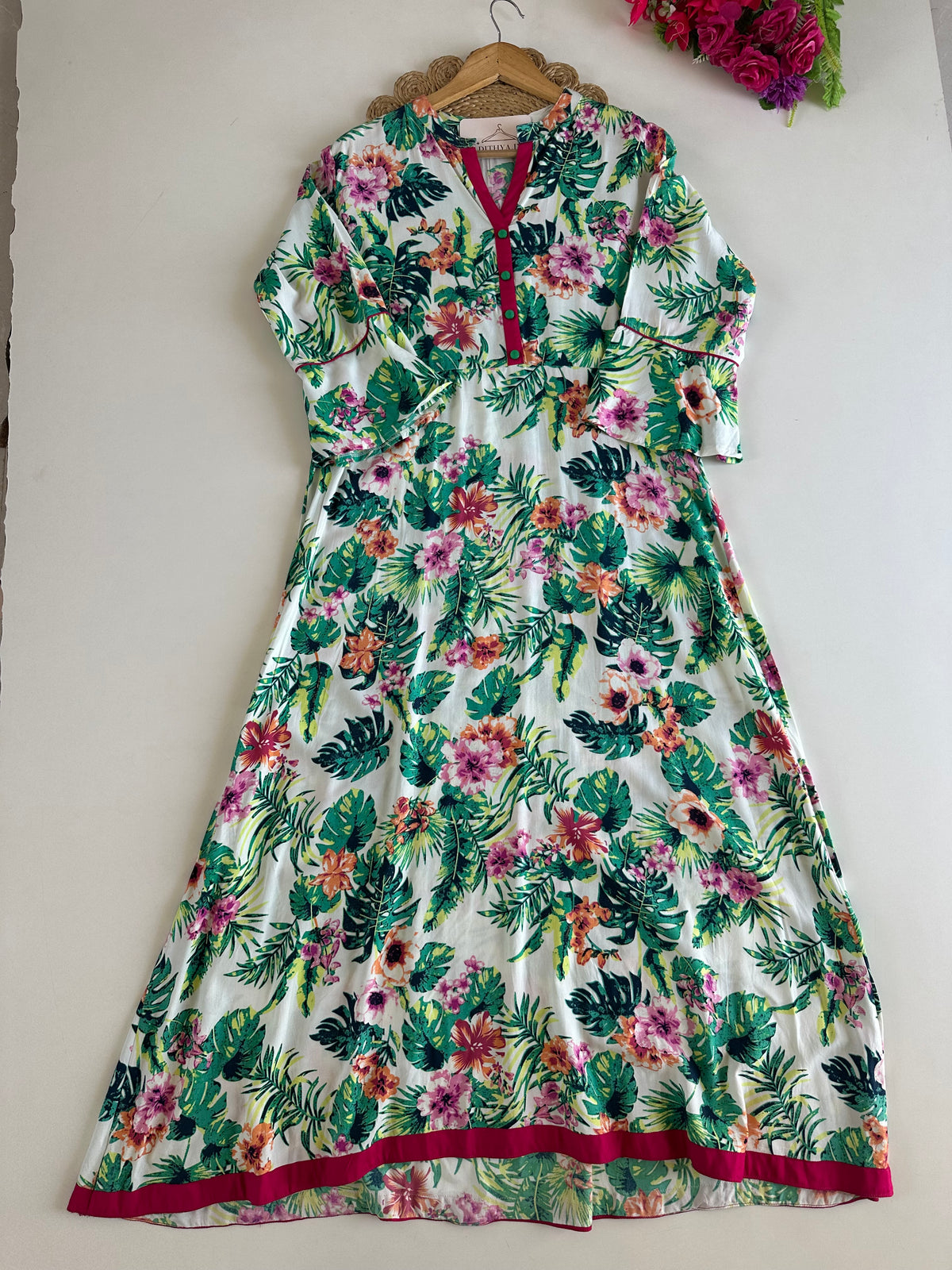 D644-Cotton Aline Kurti
