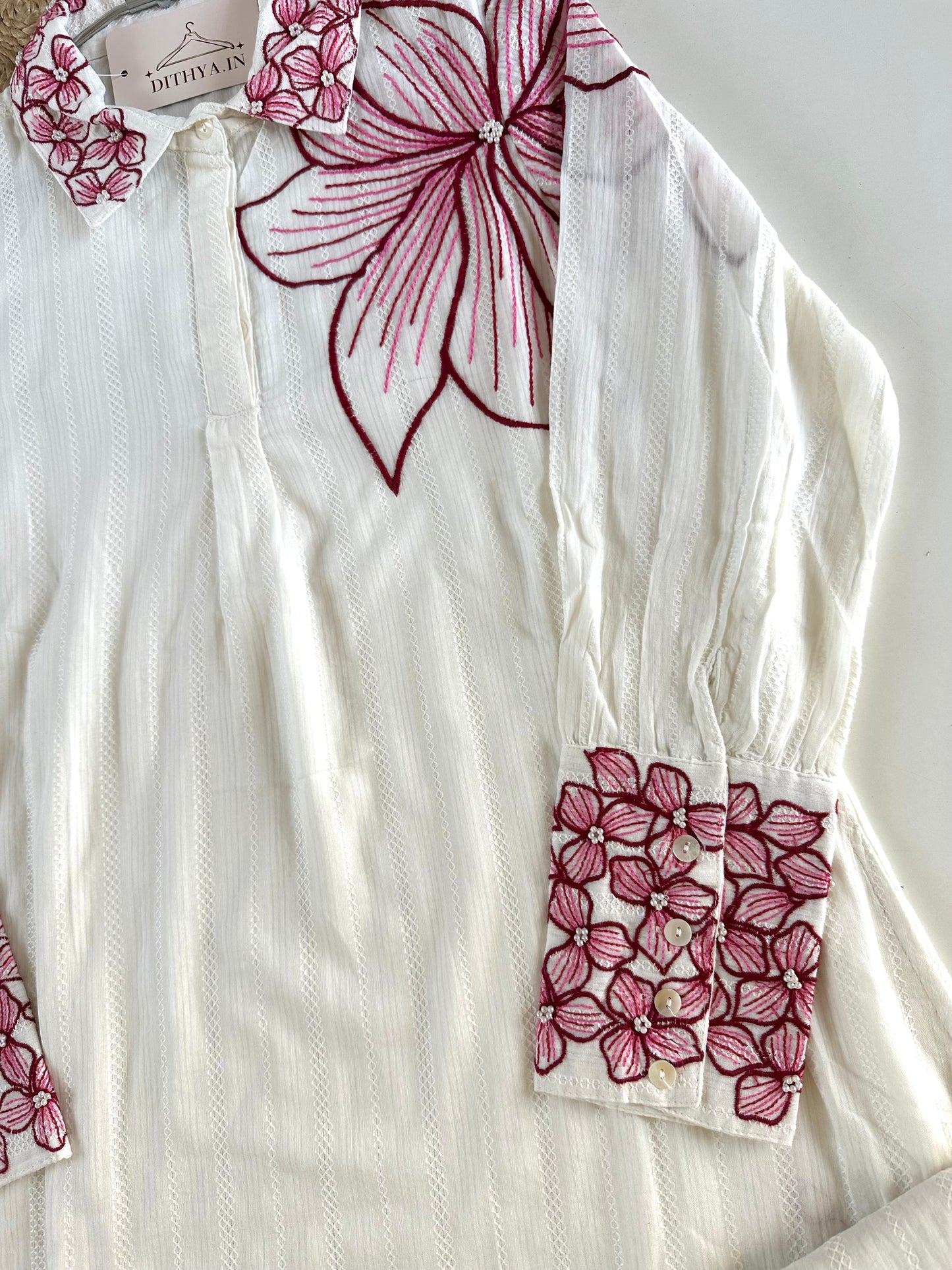 K688 - Mul cotton embroidered coord set