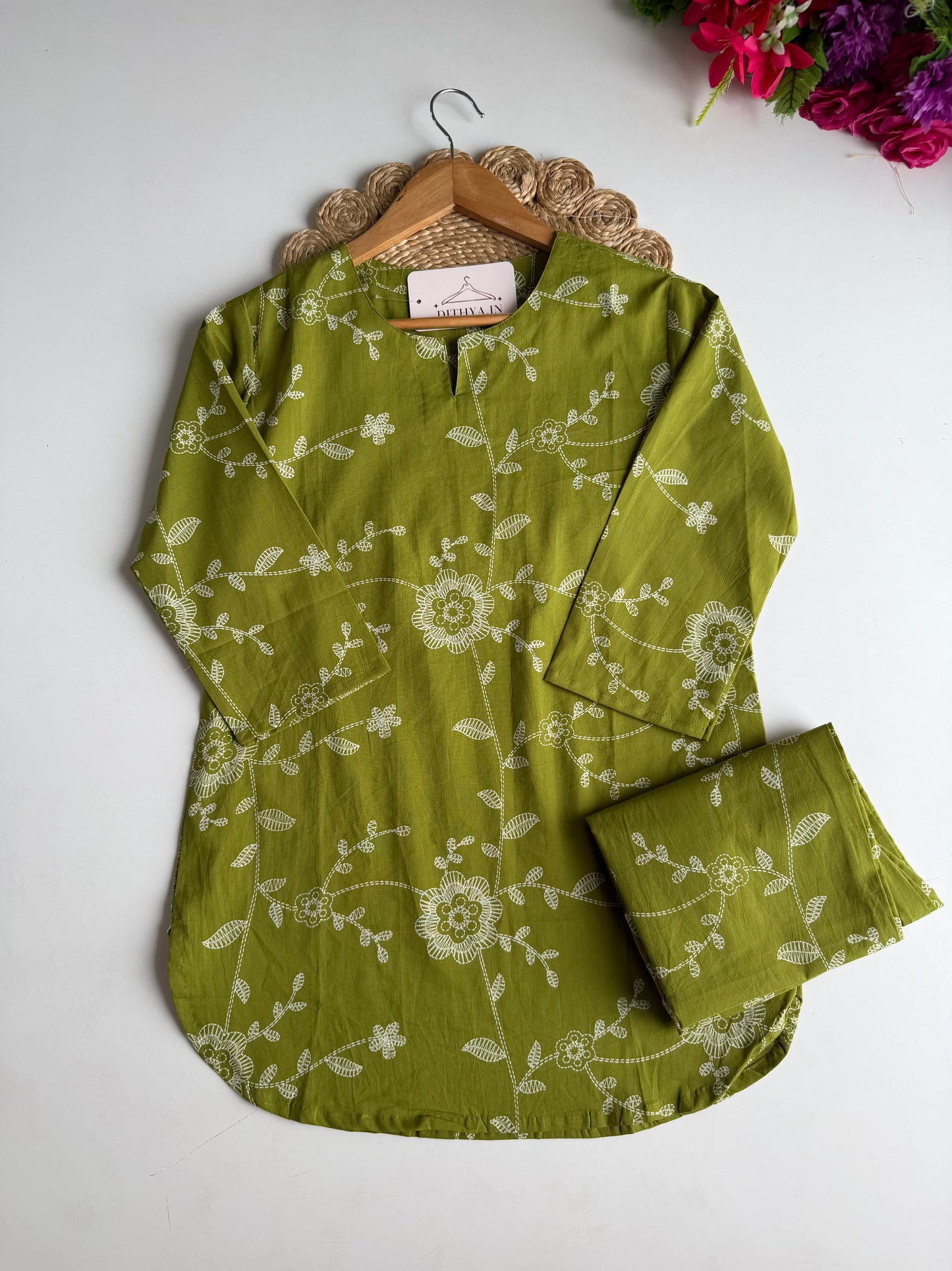 K617 - Mul cotton printed coord set