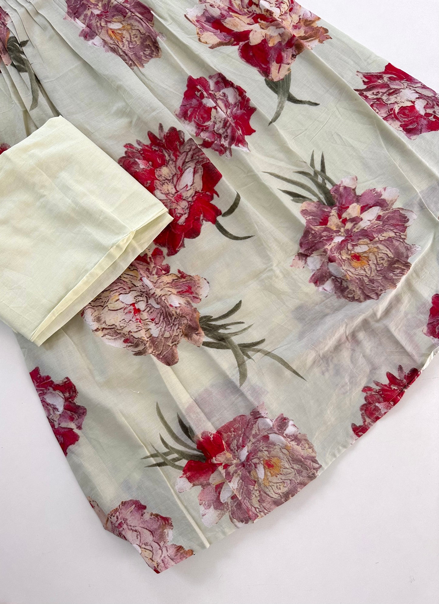 K310 - Cotton floral Kurti with pants