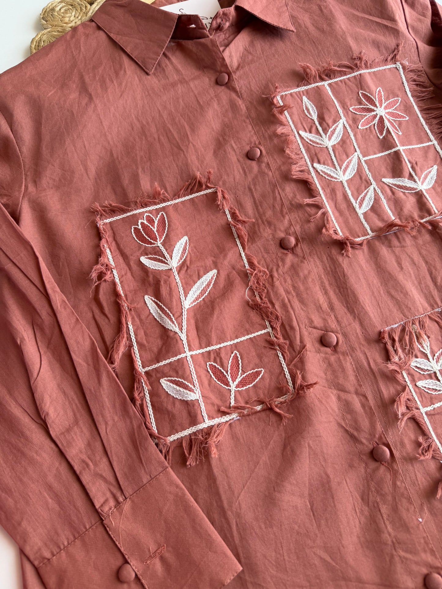 K173 - Mul cotton embroidered coord set
