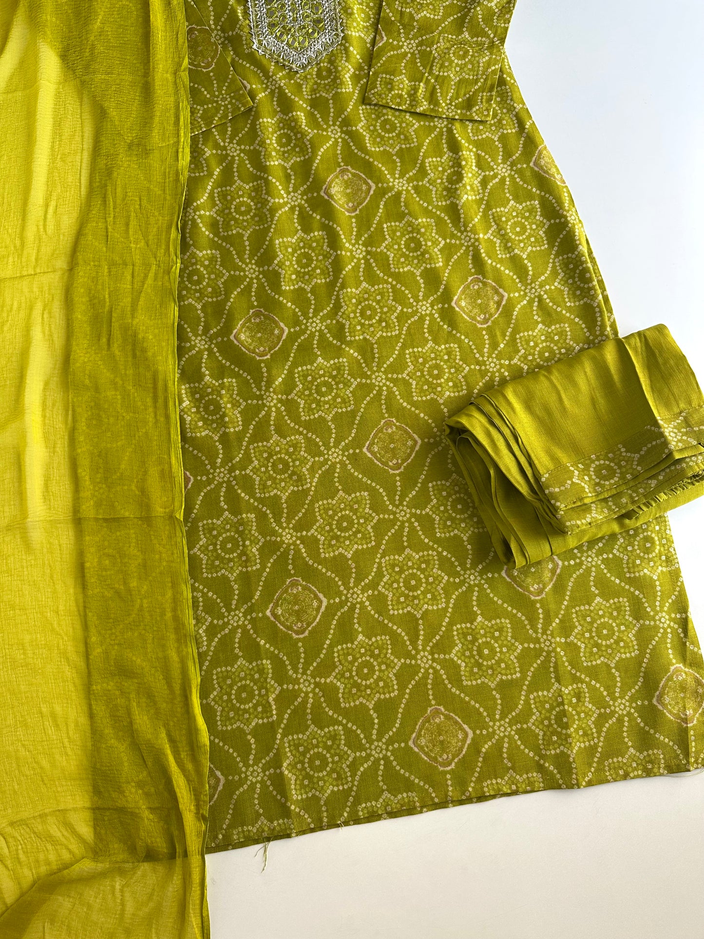 K483 - Roman silk straight Kurti with pant and dupatta