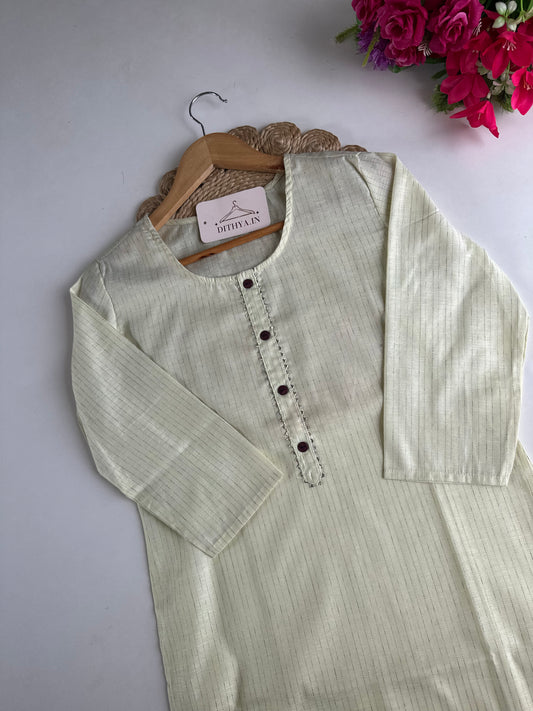 D641-Cotton  straight Kurti