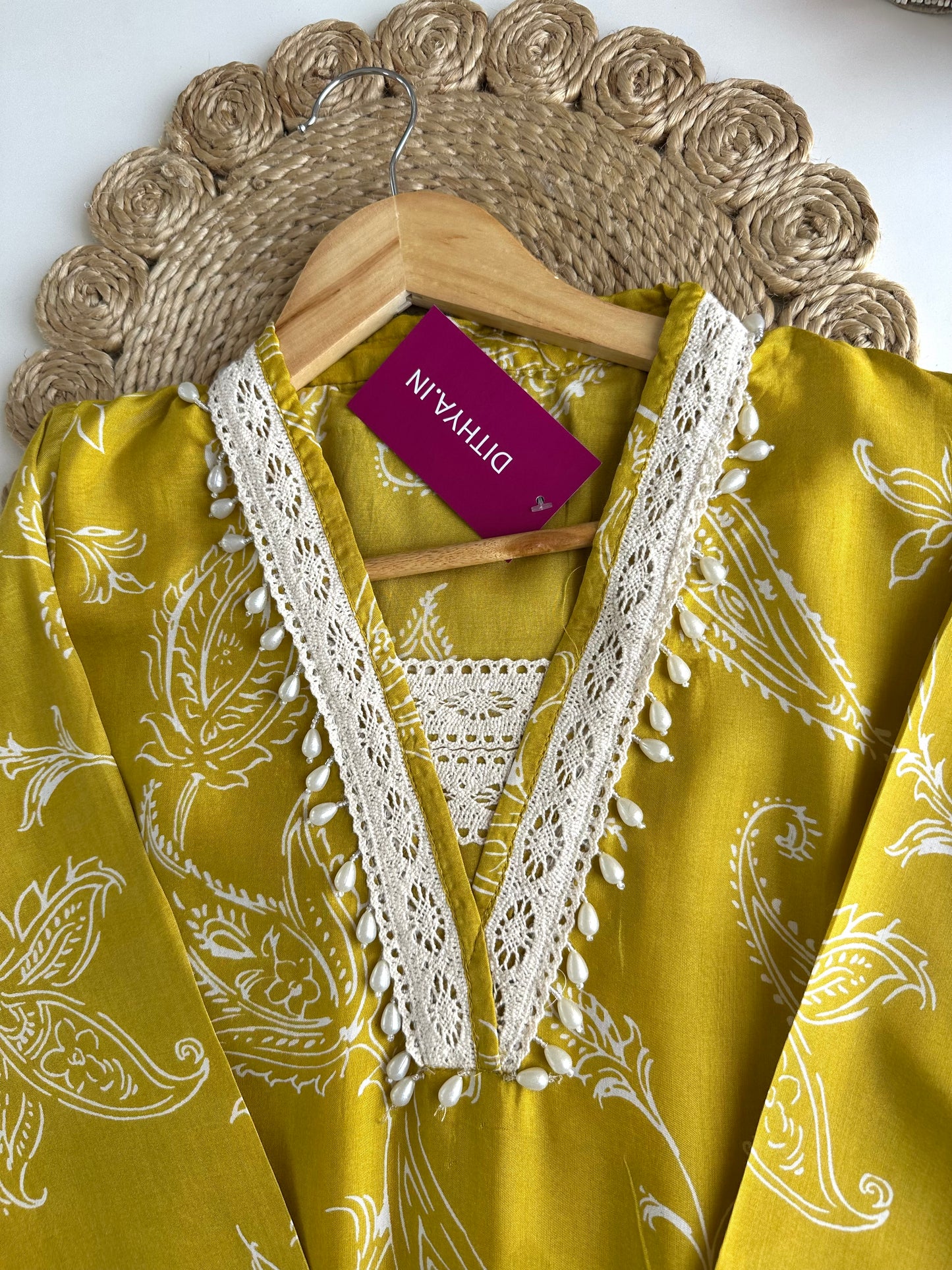 K339 - Muslin embroidered coord set