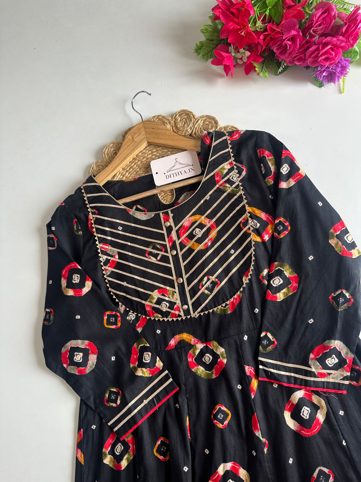 D679-Cotton Anarkali with pants