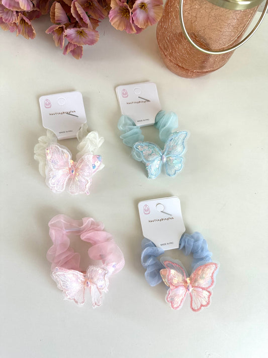A012 - Butterfly scrunchies (pack of 4)
