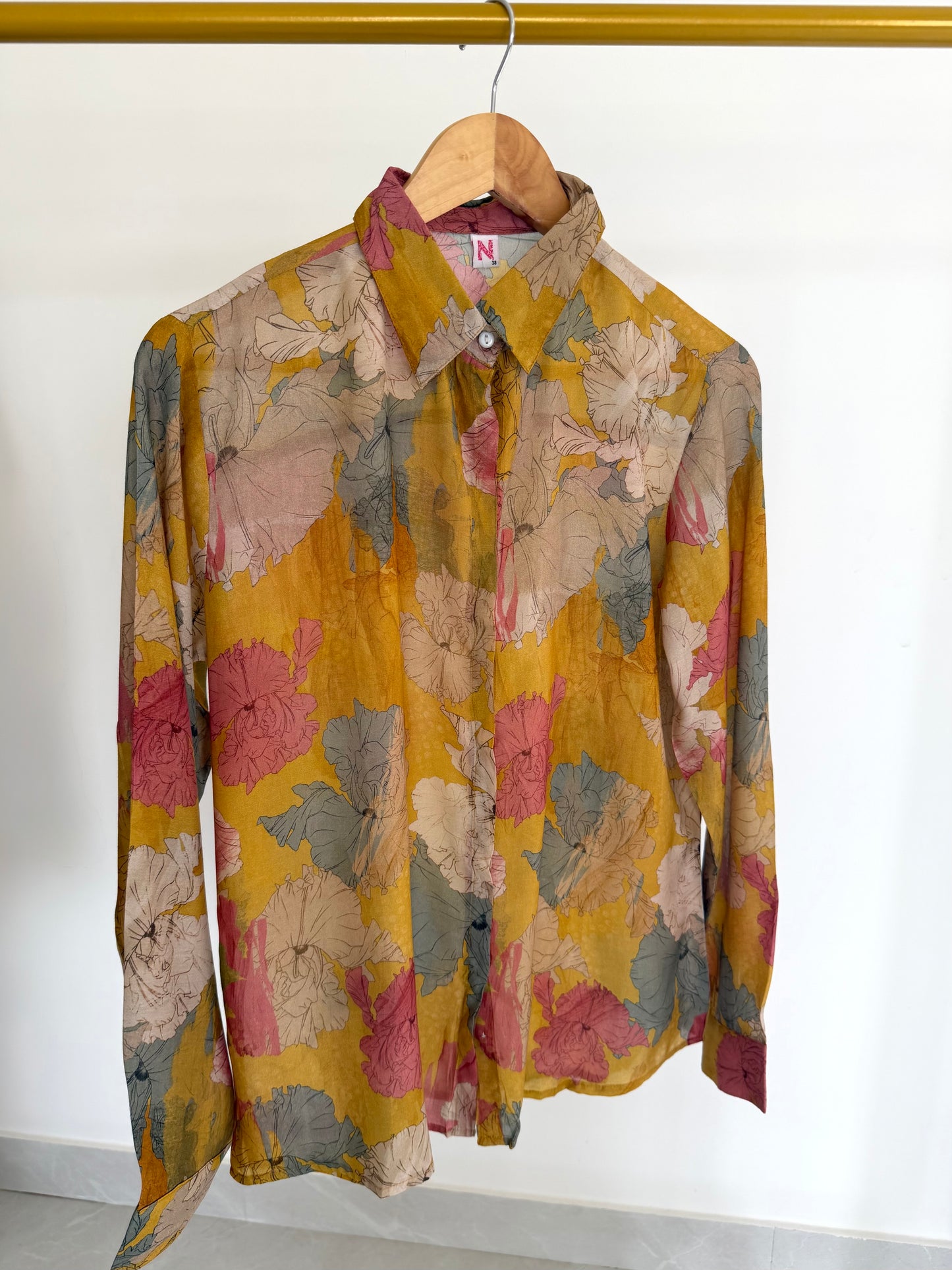 K677 - Muslin printed shirt