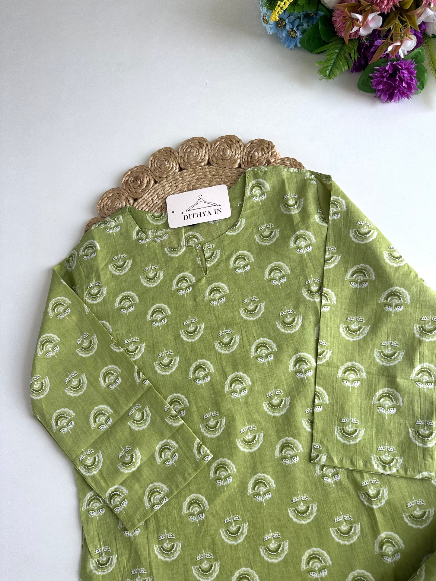 K358 - Mul cotton printed coord set
