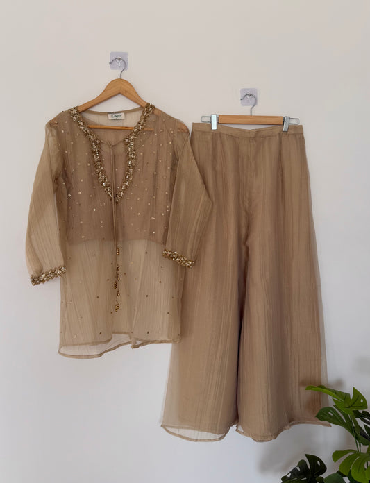 K575 - Salsa tissue handwork bustier coord set