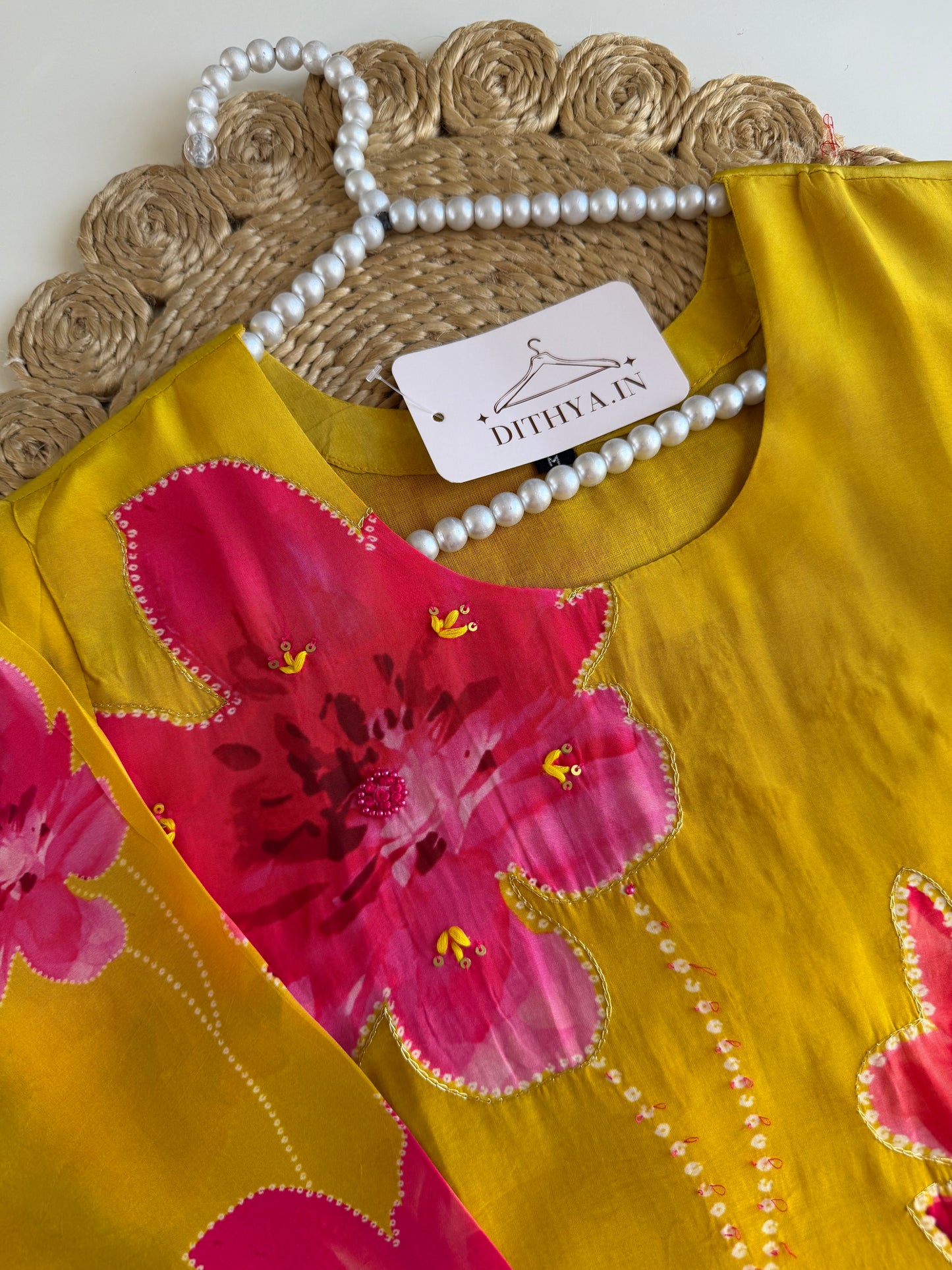 K578 - Pure crape floral coord set