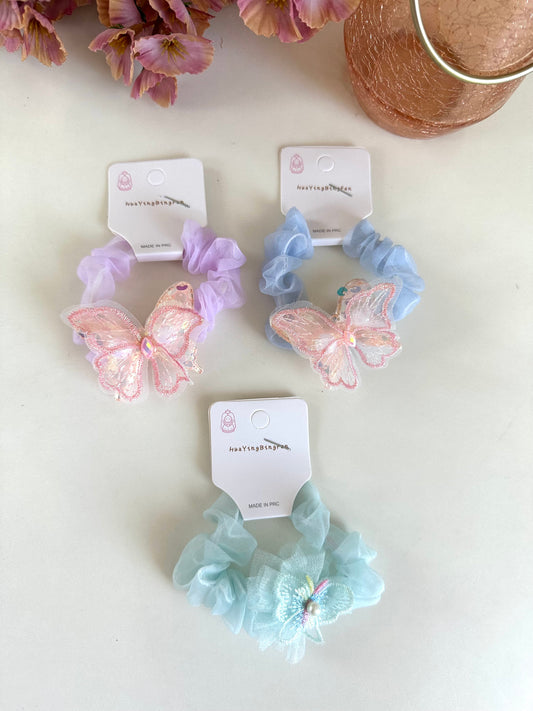 A013 - Butterfly scrunchies (pack of 3)