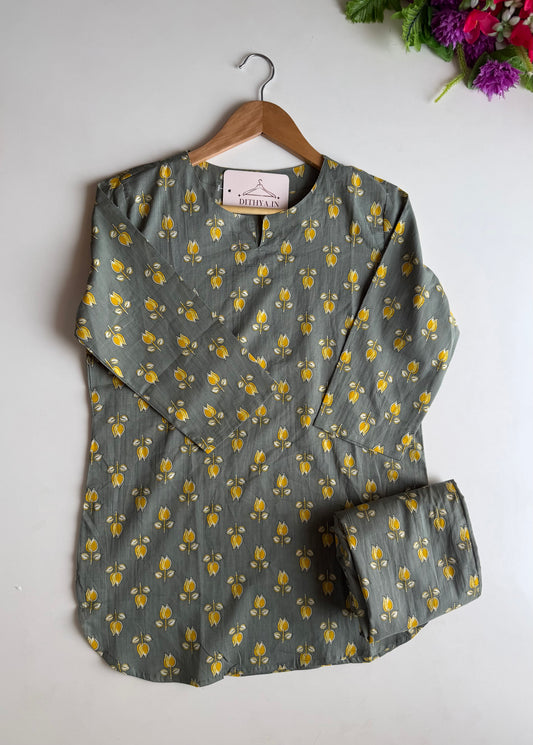 K400 - Mul cotton printed coord set