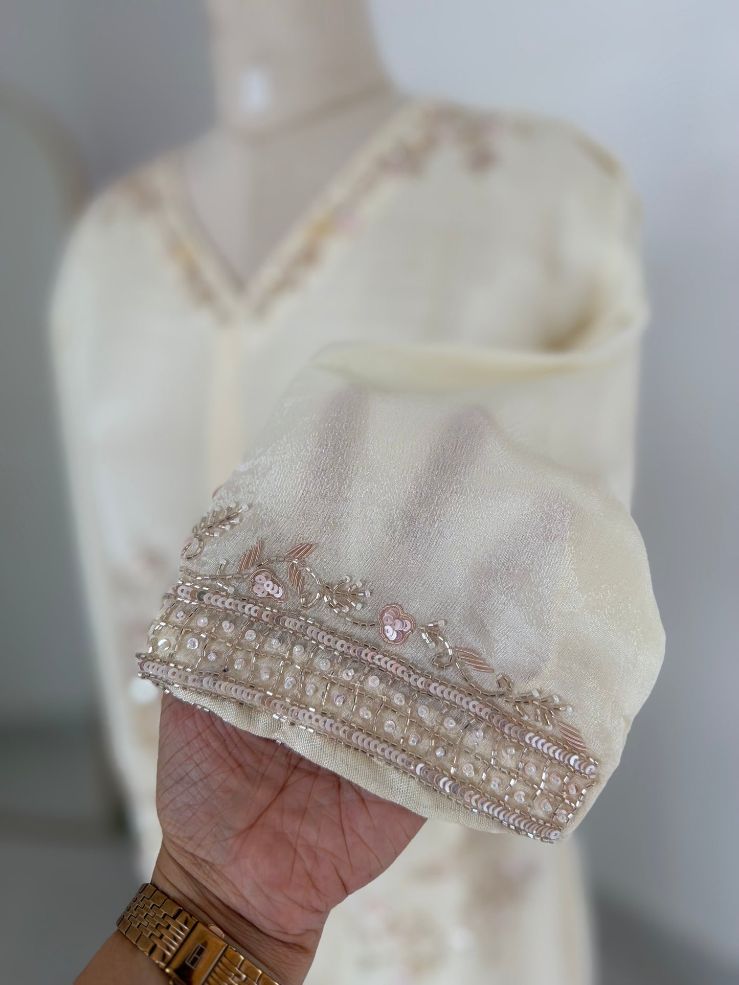 K359 - Pure Chinnon handwork coord set