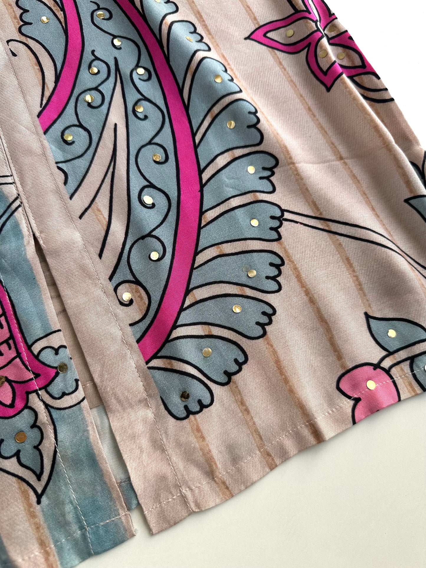 K385 - Muslin silk printed coord set