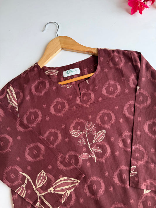 K706 - Mul cotton printed coord set
