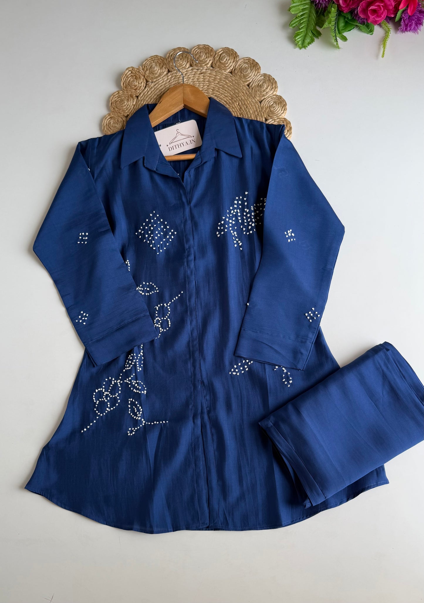 K290 - Muslin embroidered coord set