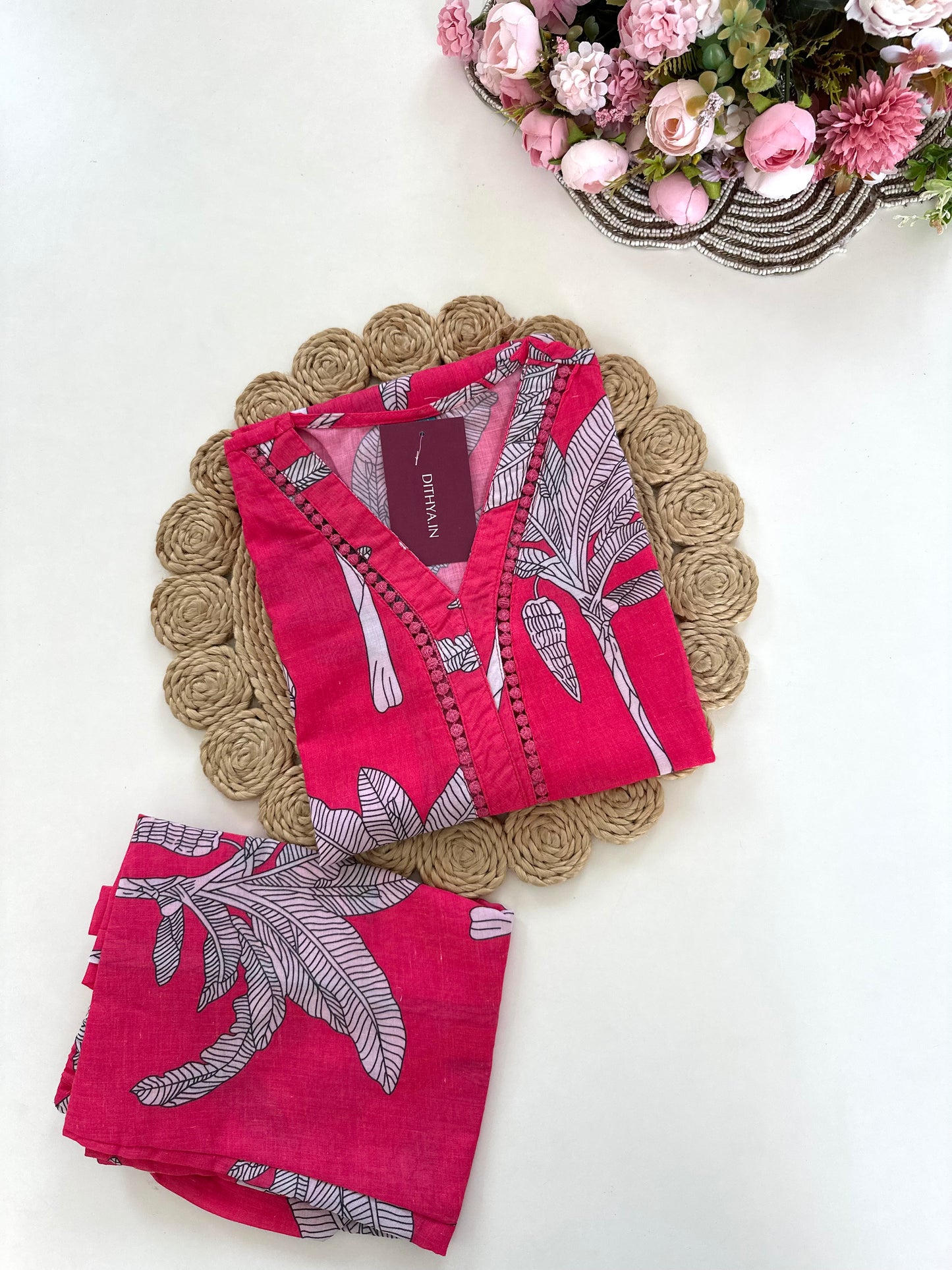 K262 - Cotton printed coord set