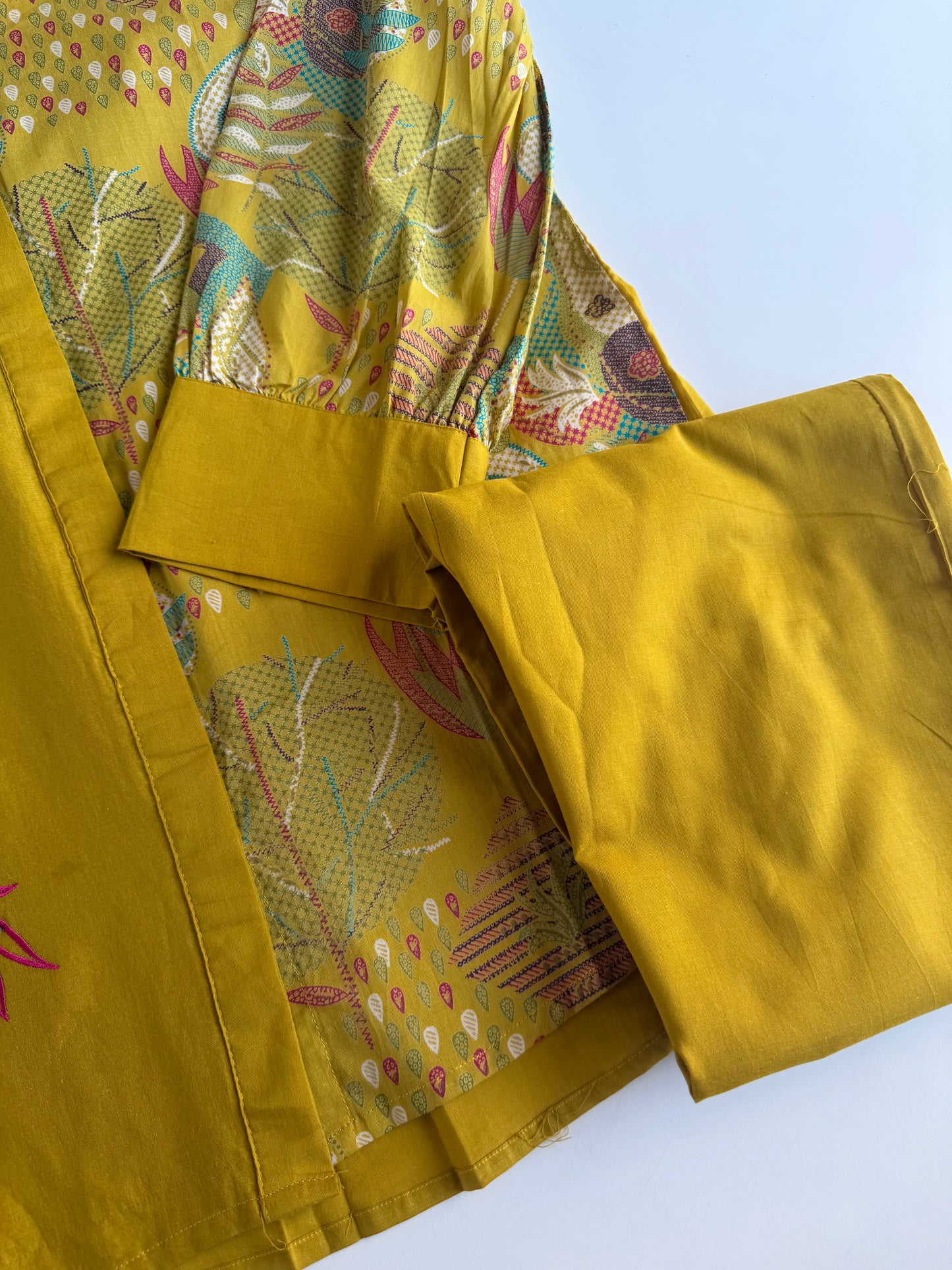 K613 - Mul cotton embroidered coord set