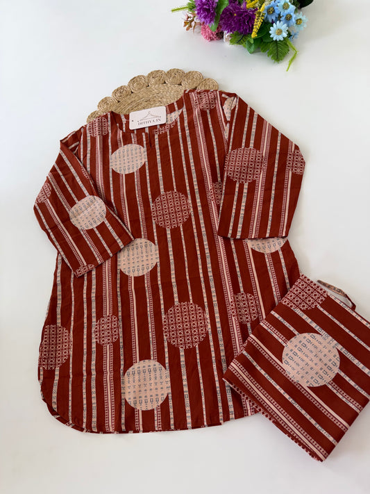 K279 - Mul cotton printed coord set