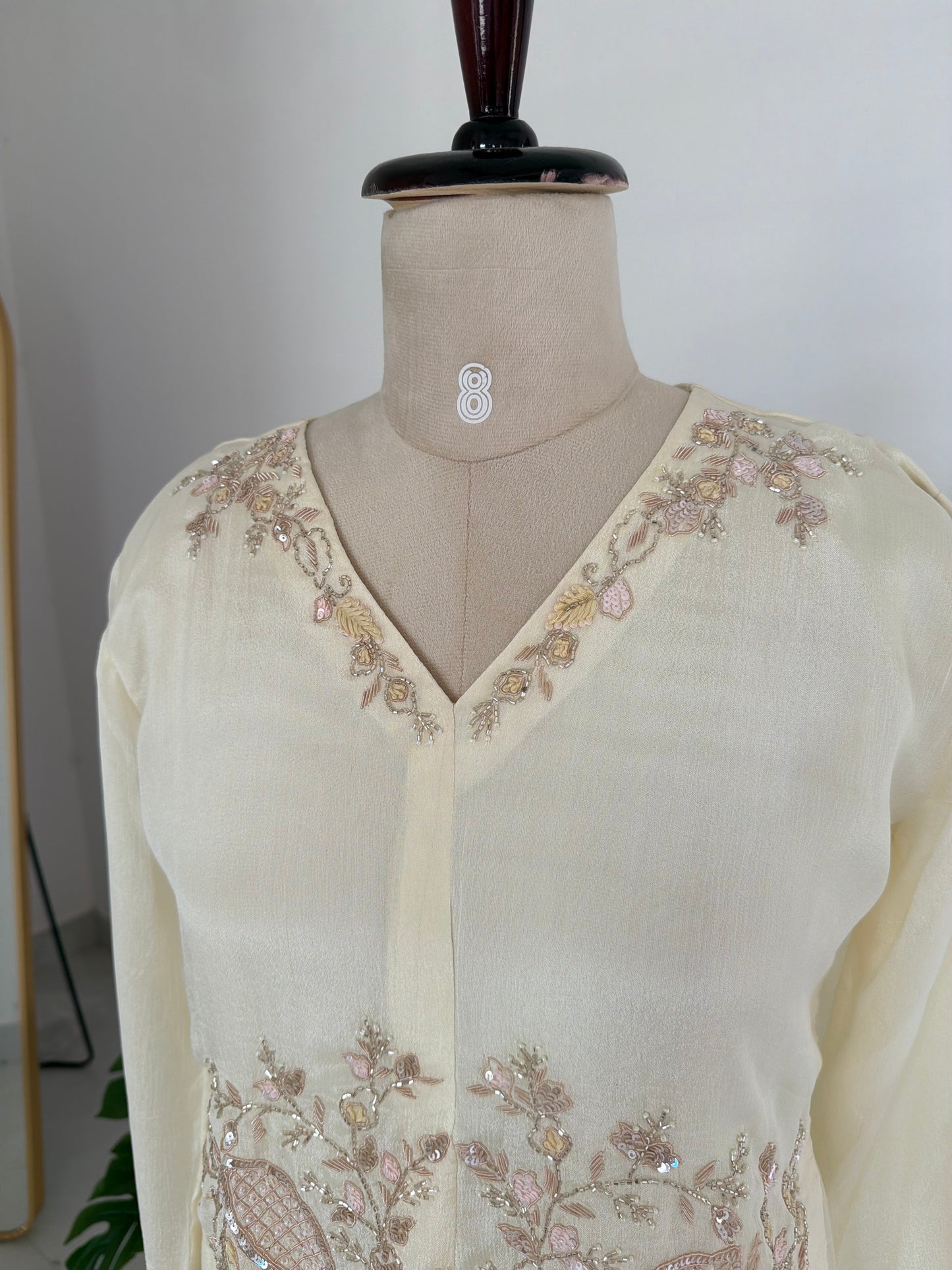 K359 - Pure Chinnon handwork coord set