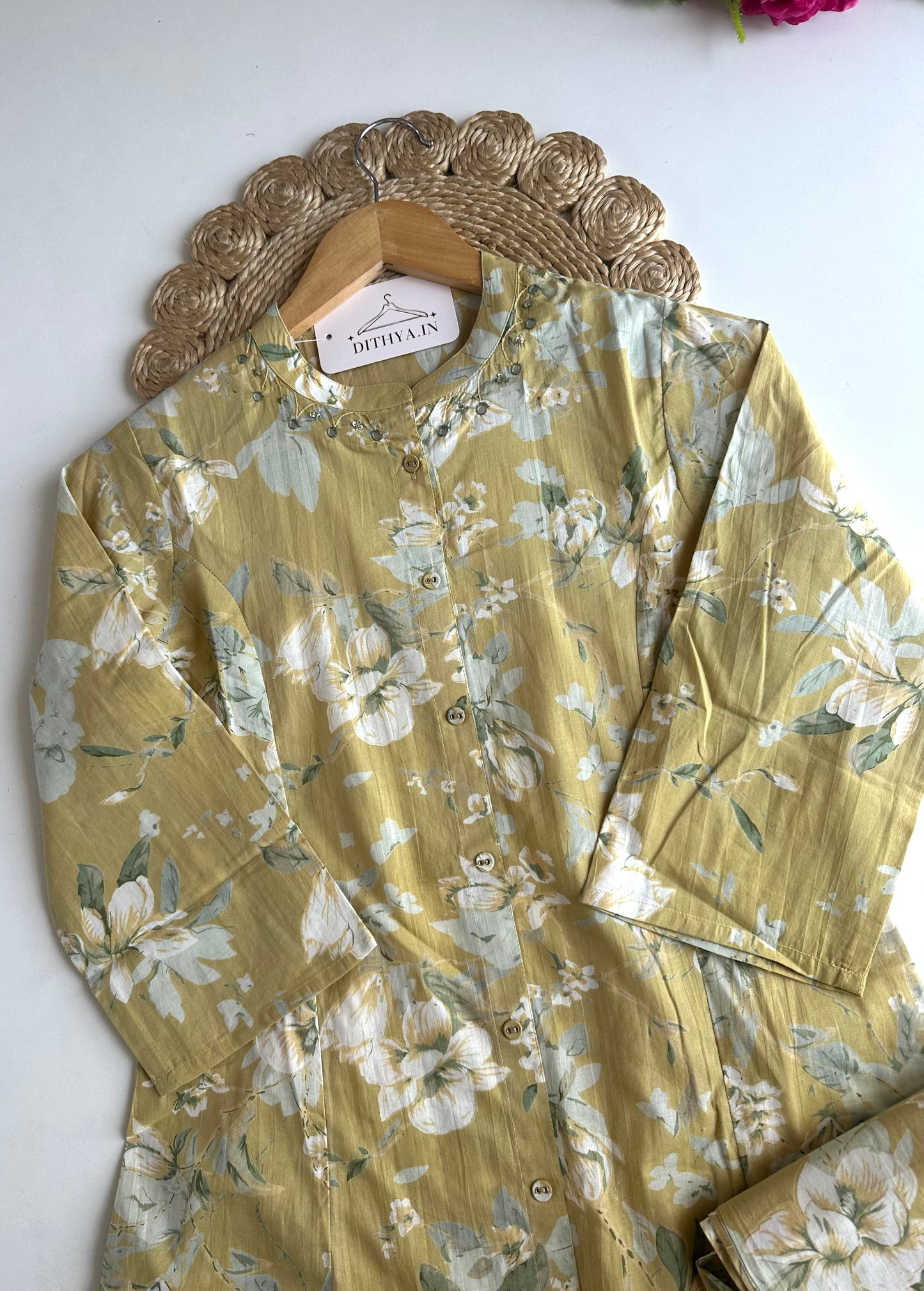 K021 - Mul cotton printed coord set