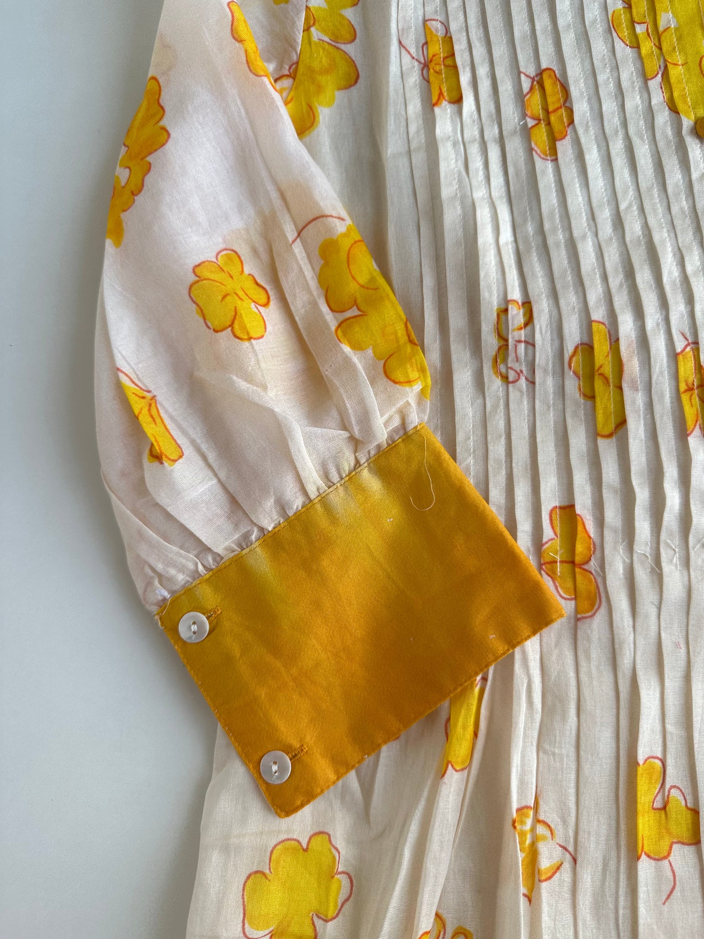K228 - Floral pintex mul cotton Aline Kurti with pants