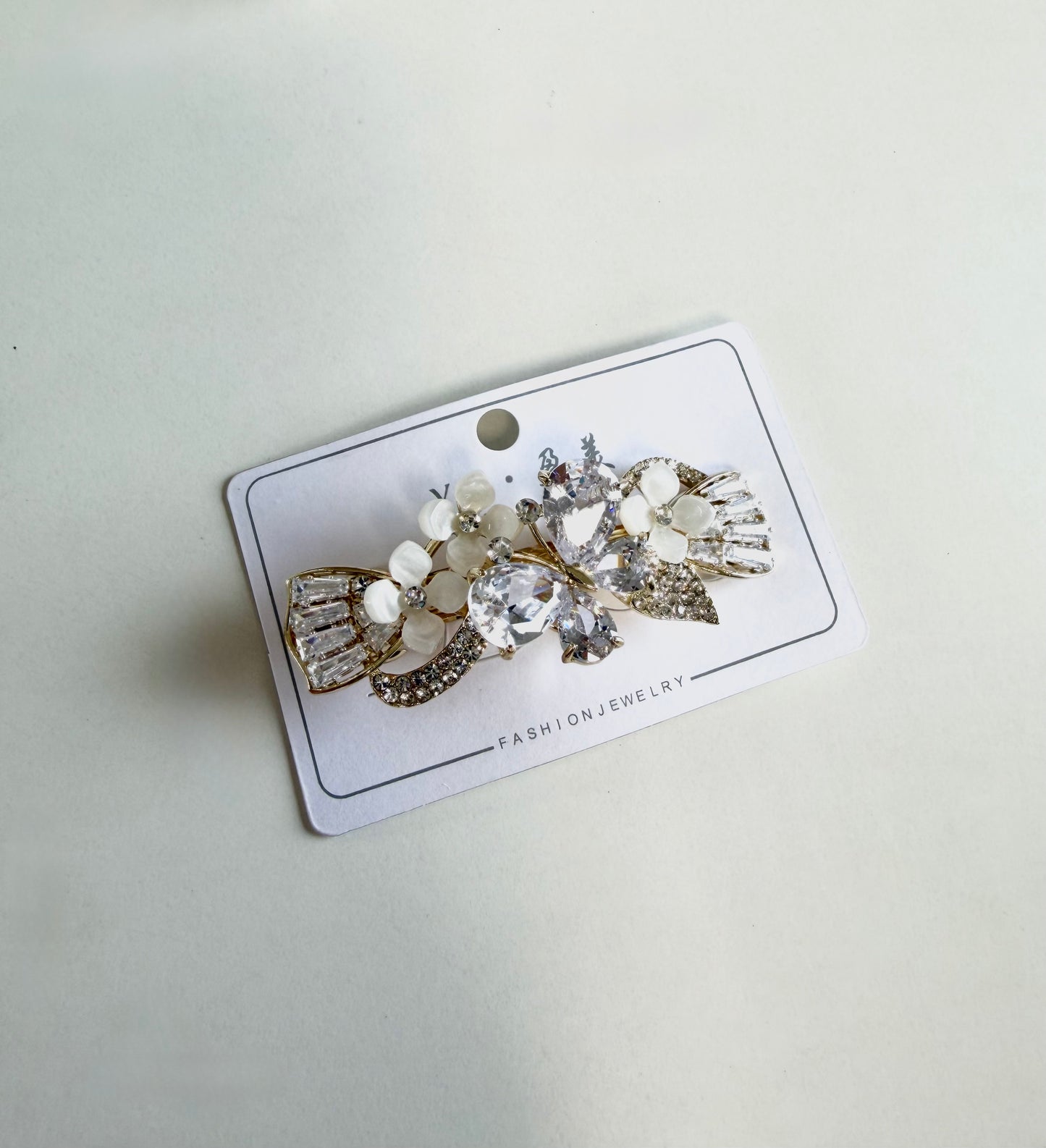 A045 - Designer stone hair clip