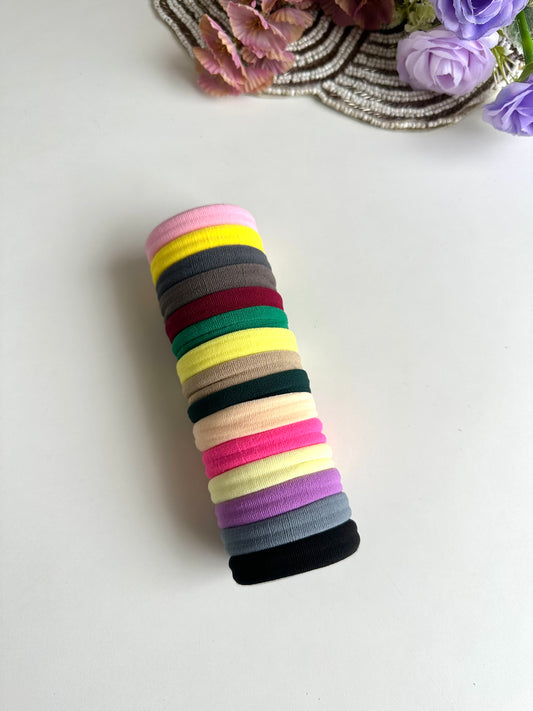 A038 - Regular hairbands (set of 15)