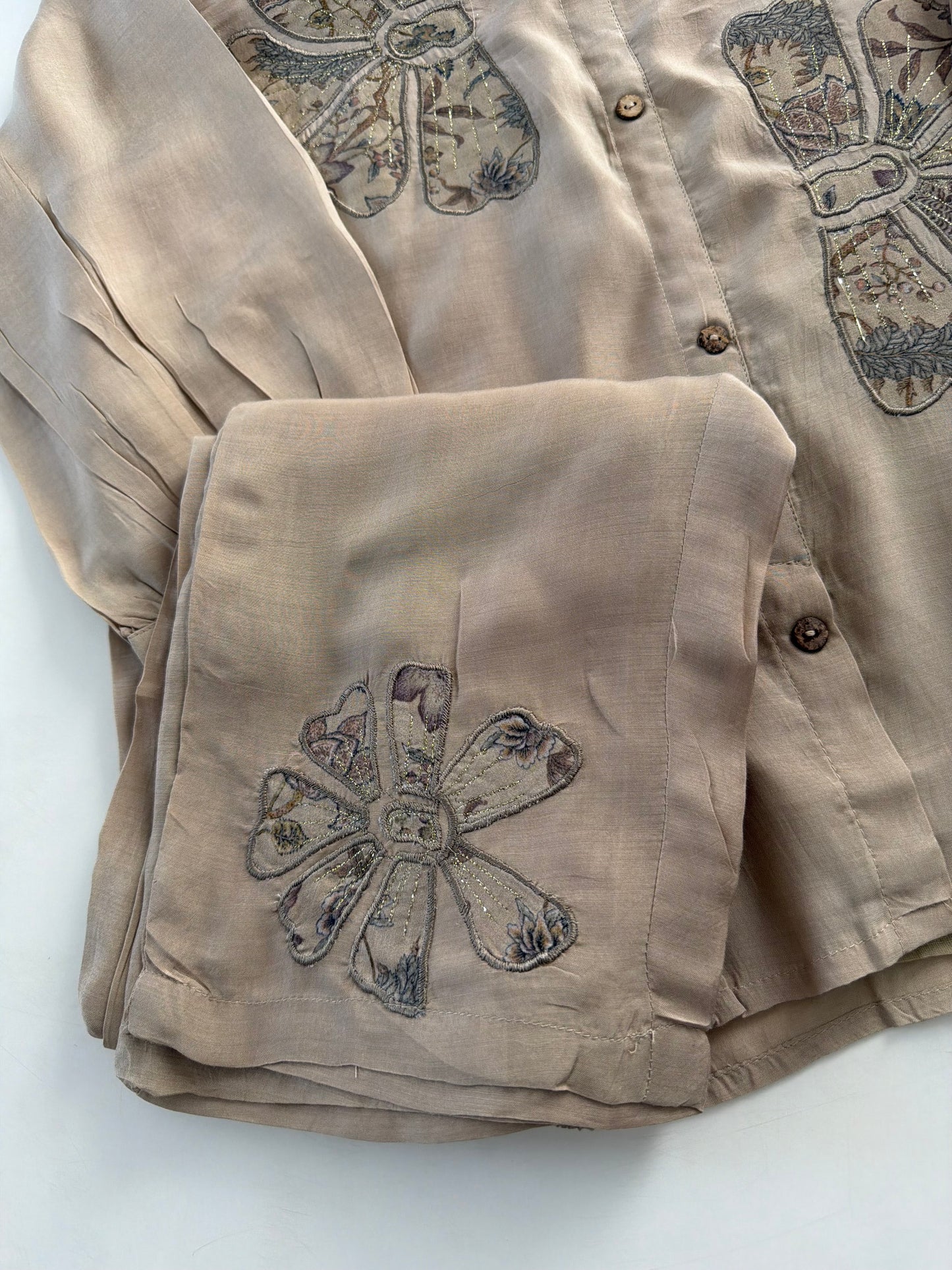 K502 - Muslin embroidered coord set