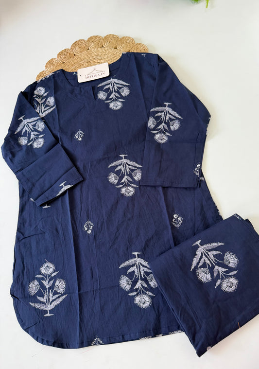 K524 - Mul cotton printed coord set